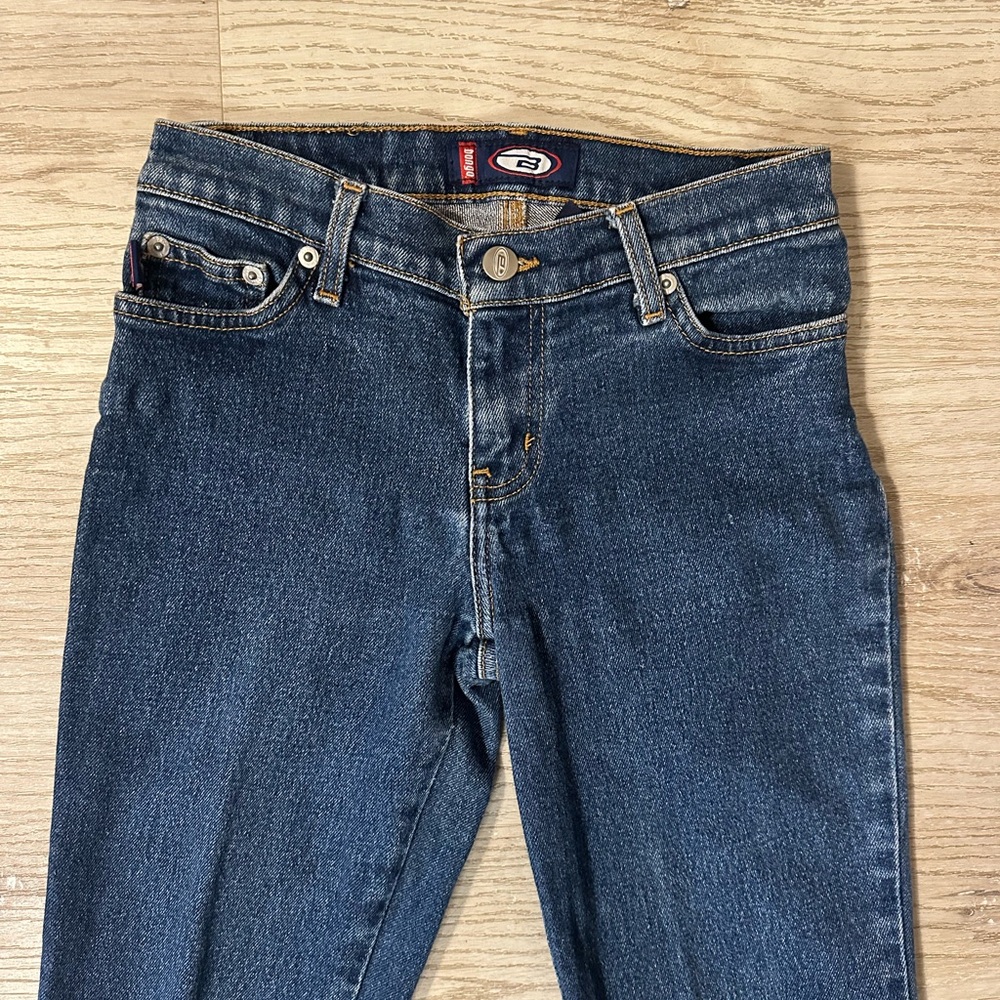 BONGO Y2K Dark Blue Flare Jeans rare vintage size 1 - Picture 3 of 5